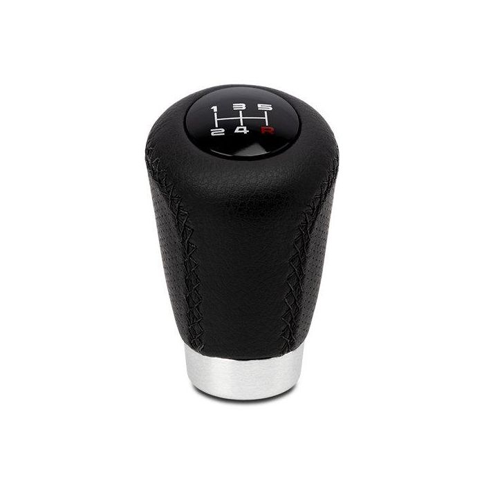 Abc POM30171 Pomo Sport de Piel Perforada Negra para Coche 3