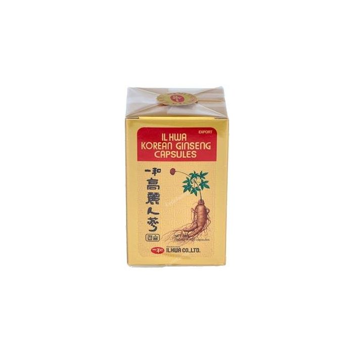 Il Hwa Ginseng Coreano 100% Panax Ginseng C.A. Meyer 500mg 100 Cápsulas