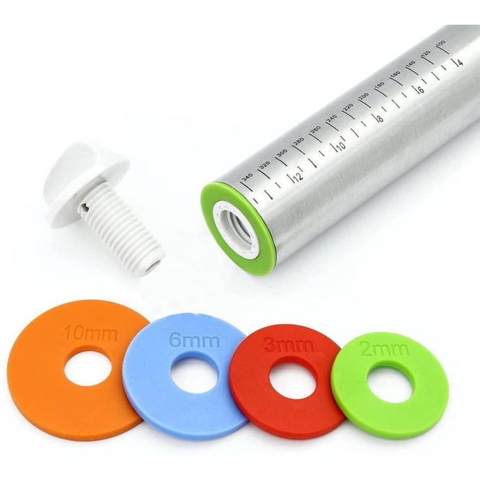 Quttin Rodillo de Amasar de Madera 42 cm x 6 cm (12 Unidades) 10