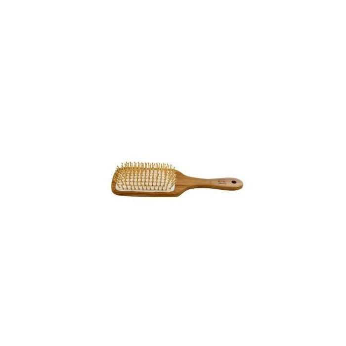 NATURASPA Cepillo Cabello Bambú Grande Cerdas Madera para Masaje y Desenredar Zero Waste Ideal Todo Tipo Cabello