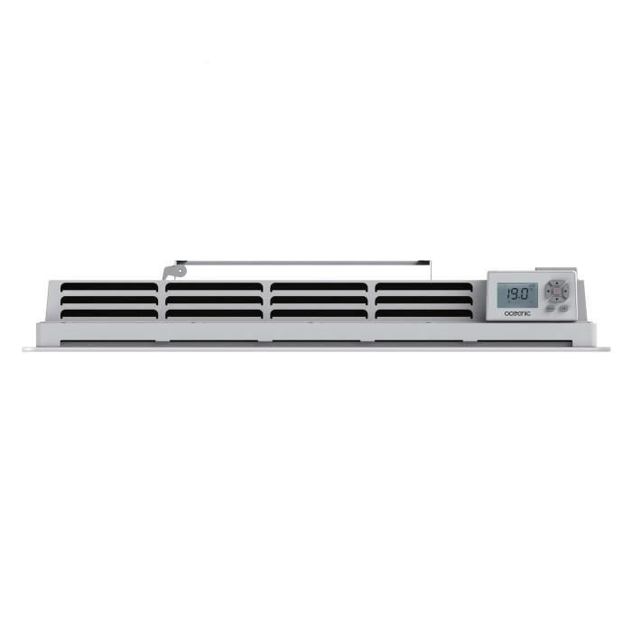 Radiador eléctrico fijo con inercia secado de cerámica 1500W Rubis oceánico - Fachada de vidrio - Blanco - NF 4 Radiador eléctrico fijo con inercia secado de cerámica 1500W Rubis oceánico - Fachada de vidrio - Blanco - NF 4