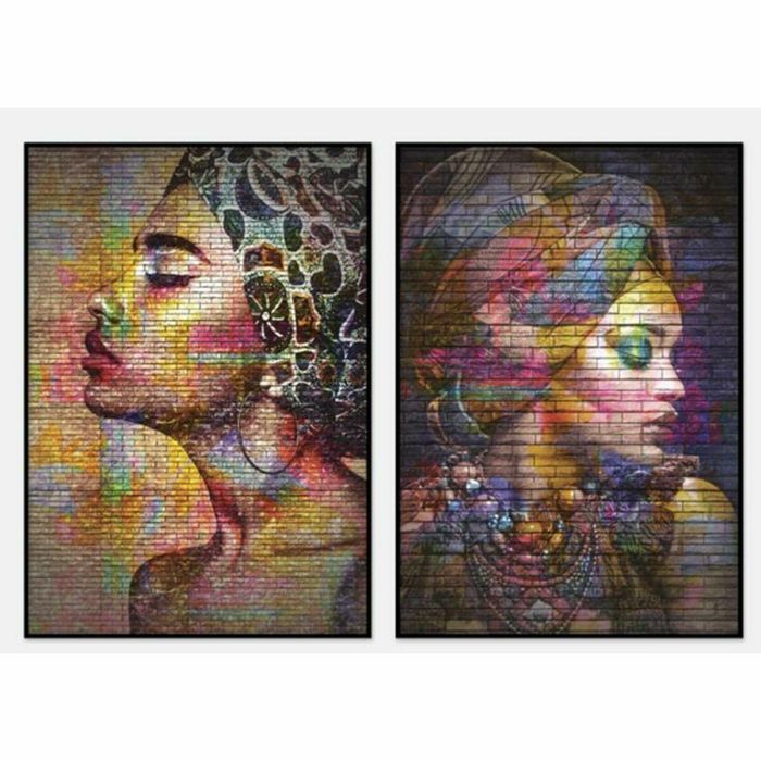 Cuadro Colonial DKD Home Decor Multicolor 3.5 x 55 x 40 cm (2 Unidades) Cuadro Colonial DKD Home Decor Multicolor 3.5 x 55 x 40 cm (2 Unidades)