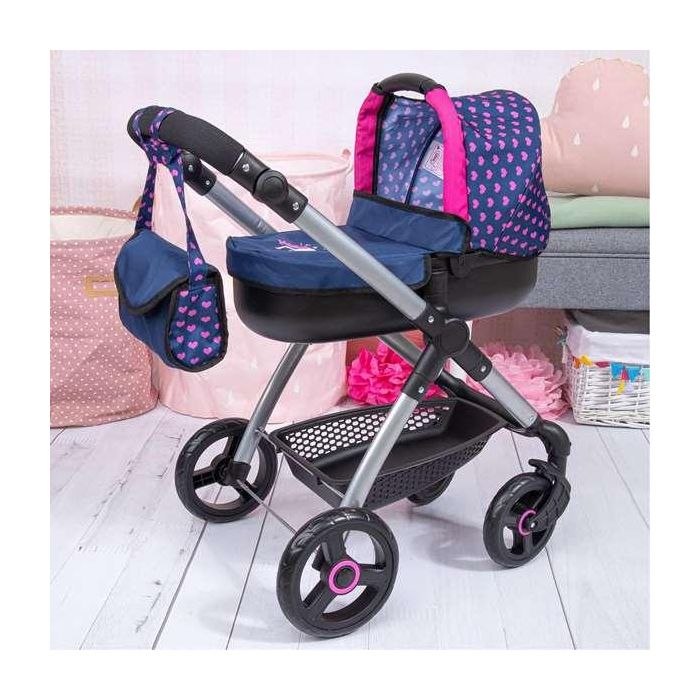 Reig Coche Muñecas Stule Pram Azul Marino 86x79x42 cm 5 Reig Coche Muñecas Stule Pram Azul Marino 86x79x42 cm 5