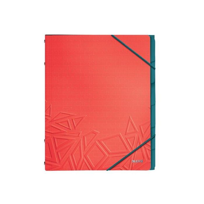Carpeta Clasificadora Leitz Urban Chic A4 Pp 6 Separad.Con Goma Rojo 4 unidades