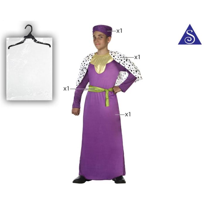 Disfraz Rey Mago Violeta Niño 5-6 Años 1 Disfraz Rey Mago Violeta Niño 5-6 Años 1