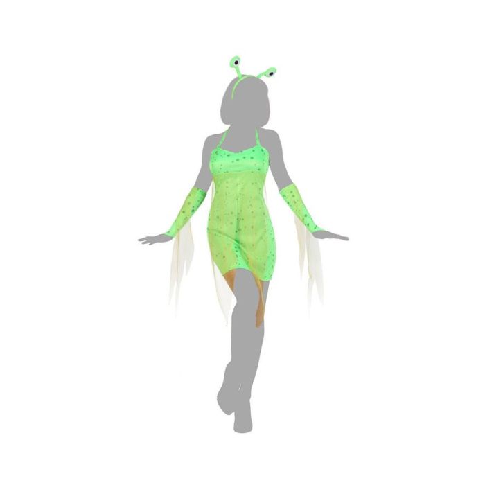 Disfraz Original Alien Mujer Adulto Talla M-L Temática Universo