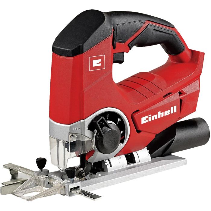 Einhell TE-JS 18/80 Li - Sierra de calar a batería 18V, movimiento pendular, corte biselado 45°, prof. corte madera 8cm