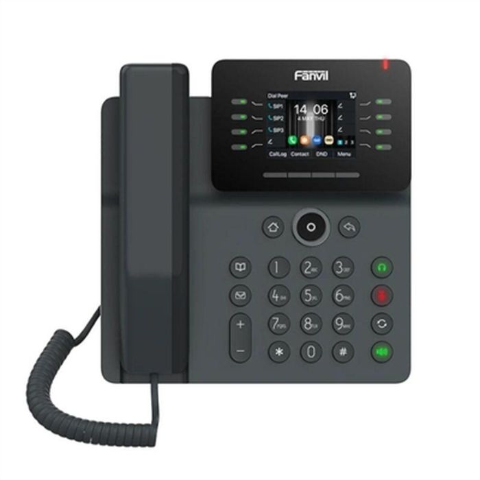 Fanvil V63 Teléfono IP de Escritorio Negro con Cable, 6 Líneas, Pantalla 2.8", PoE, Wi-Fi, Bluetooth, 1000 Entradas 0 Fanvil V63 Teléfono IP de Escritorio Negro con Cable, 6 Líneas, Pantalla 2.8", PoE, Wi-Fi, Bluetooth, 1000 Entradas 0