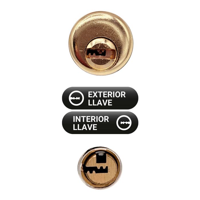 Cerrojo de seguridad Micel crr11 86l/50 Acero Latón 50 mm Sobreponer 1 Cerrojo de seguridad Micel crr11 86l/50 Acero Latón 50 mm Sobreponer 1