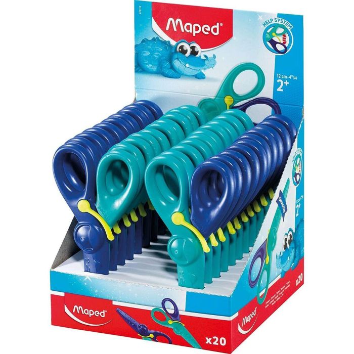 Tijeras Maped KidiCut Azul 12 cm (20 Unidades) 2 Tijeras Maped KidiCut Azul 12 cm (20 Unidades) 2