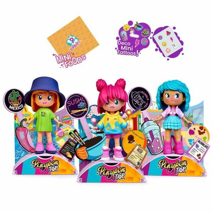 Figura pinypon top foodie. articulada de brazos y piernas con doble cara. - modelos surtidos 8