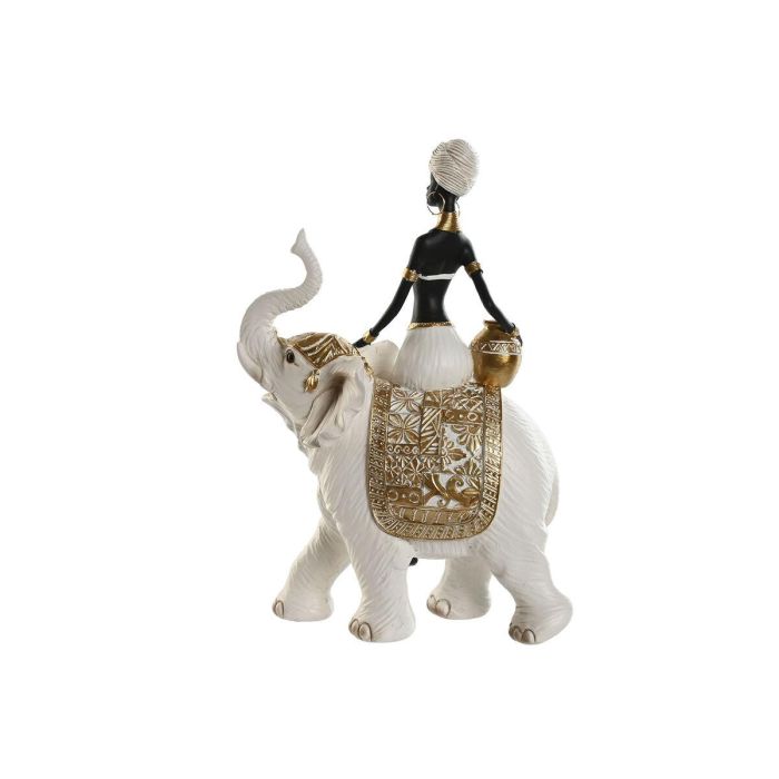 Figura Colonial DKD Home Decor Blanco Dorado 11 x 32 x 21 cm (2 Unidades) 1 Figura Colonial DKD Home Decor Blanco Dorado 11 x 32 x 21 cm (2 Unidades) 1