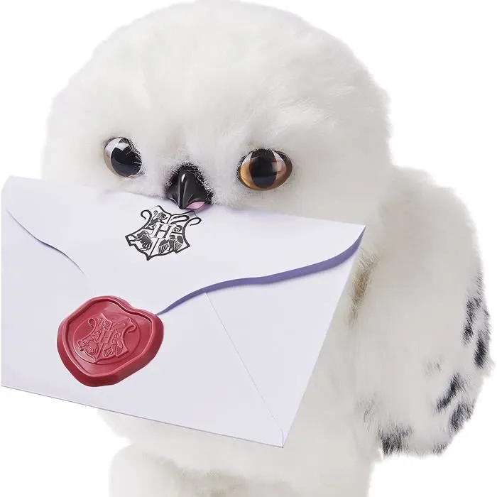 Spin Master Peluche Interactivo HEDWIGE ENCHANTED Harry Potter Reconoce Voz y Movimiento 30 cm 3