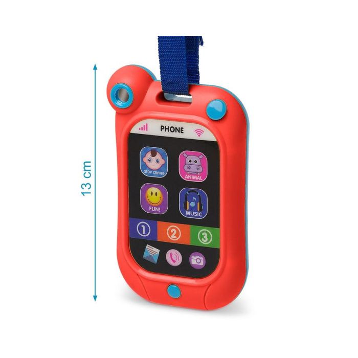 KioKids Juguete Teléfono Móvil Musical para Bebés +18 Meses, Sonidos Reales, Estimula Sentidos, Resistente y Colgable, Multicolor 3