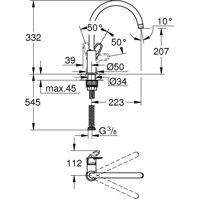Grohe - Mezcla Monocommande del fregadero 5 Grohe - Mezcla Monocommande del fregadero 5