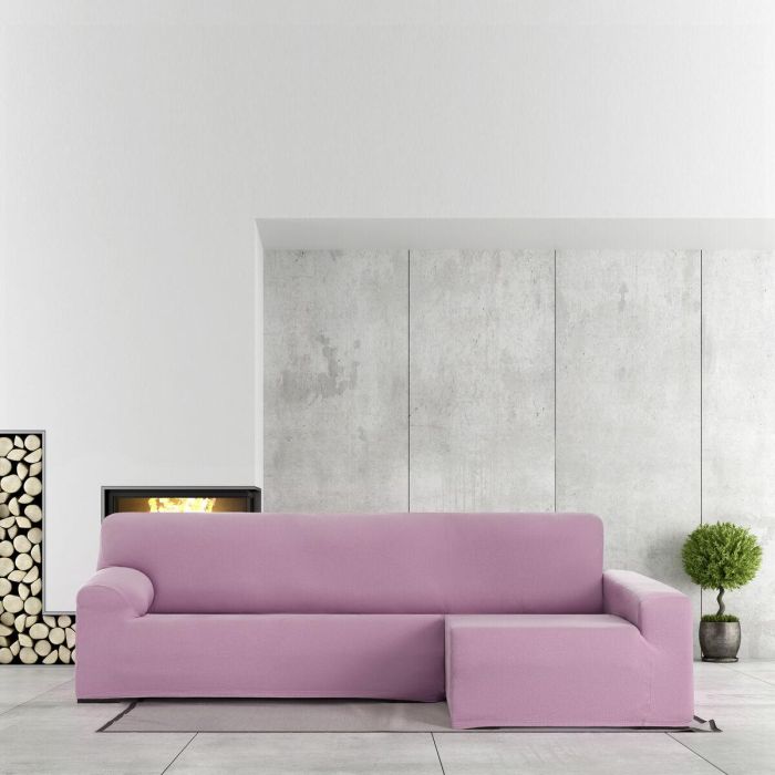 Funda para chaise longue de brazo largo derecho Eysa BRONX Rosa 170 x 110 x 310 cm 5