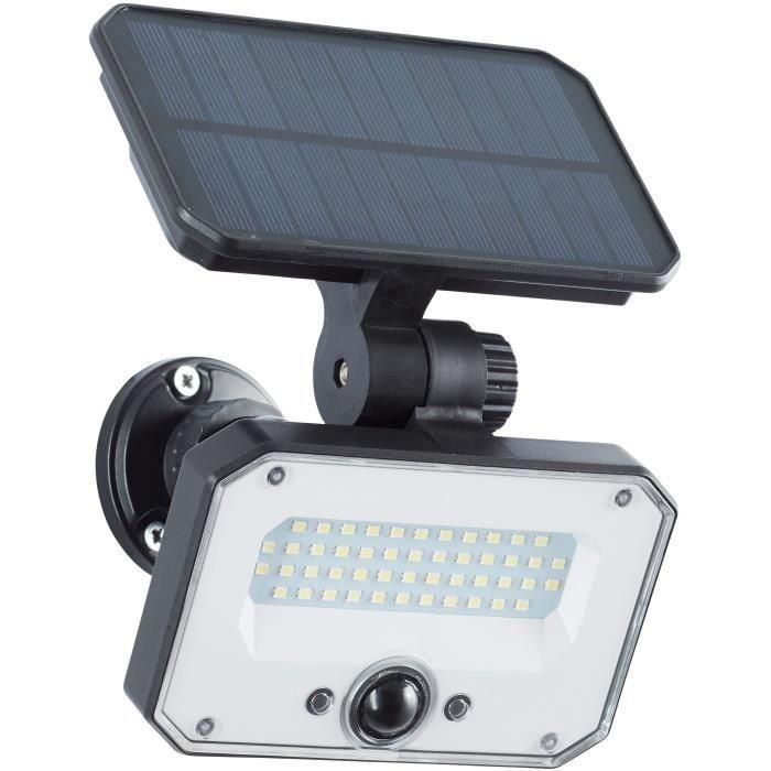 Foco exterior - BRILLIANT - JOPLIN - LED y solar - Detector - Plástico y vidrio - 4 W - Negro 3