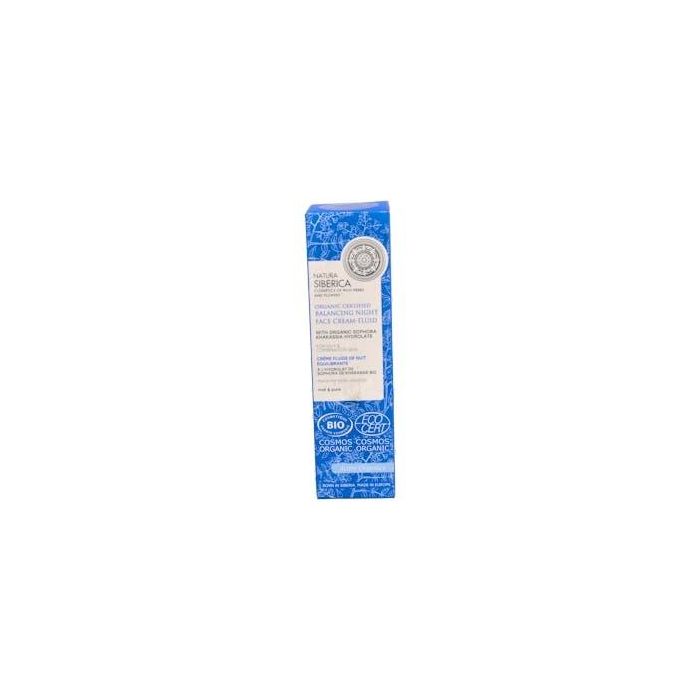 NATURA SIBERICA Crema Facial Noche Equilibrante Piel Grasa-Mixta, Textura Ligera, Hidratante, Vegana y Ecocert