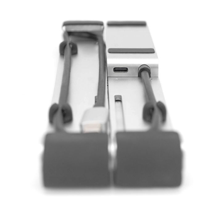 Notebook-Ständer mit integriertem USB-C™ Hub 5-Port PD Ladefunktion DIGITUS Silber 9 Notebook-Ständer mit integriertem USB-C™ Hub 5-Port PD Ladefunktion DIGITUS Silber 9