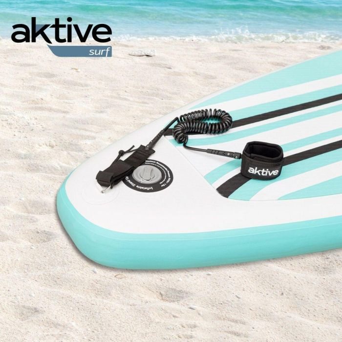 Leash Aktive Negro 20 cm Espiral Paddle Surf 2