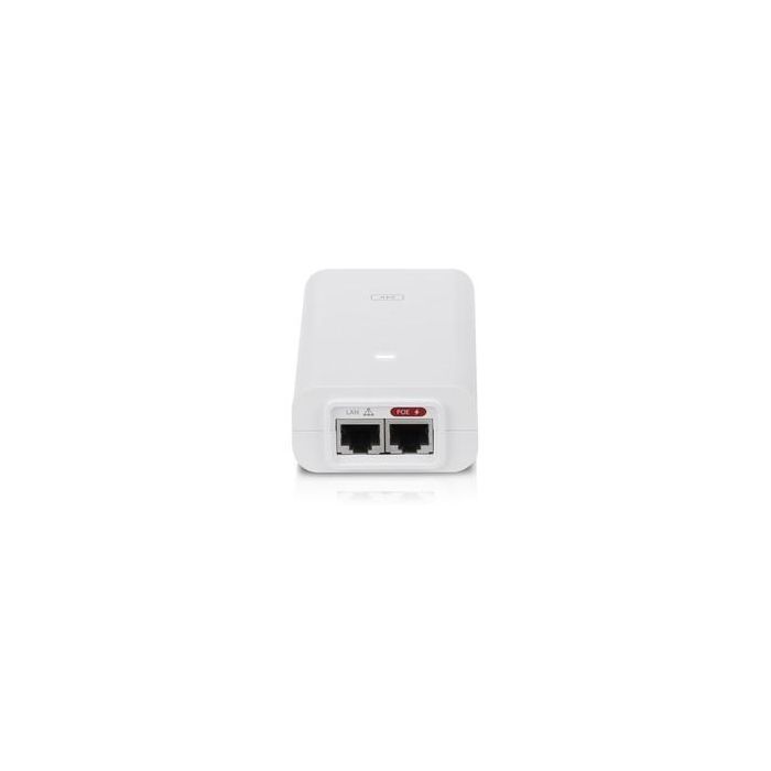 Ubiquiti Inyector PoE / Adaptador de Red Ethernet 24V DC 1.0A 24W con 2 Puertos RJ45, Blanco, Protección ESD 4