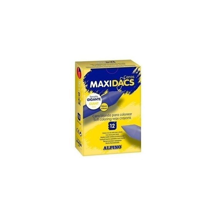 Alpino Ceras Maxidacs Caja De 12 Negro Alpino Ceras Maxidacs Caja De 12 Negro
