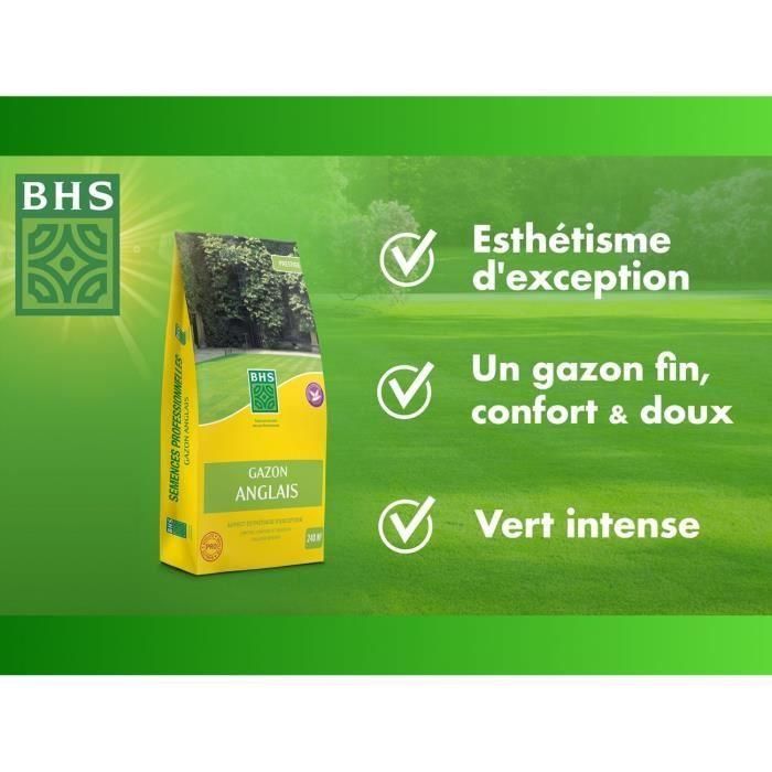 Césped inglés BHS - 5 kg para jardines de alta gama 1 Césped inglés BHS - 5 kg para jardines de alta gama 1