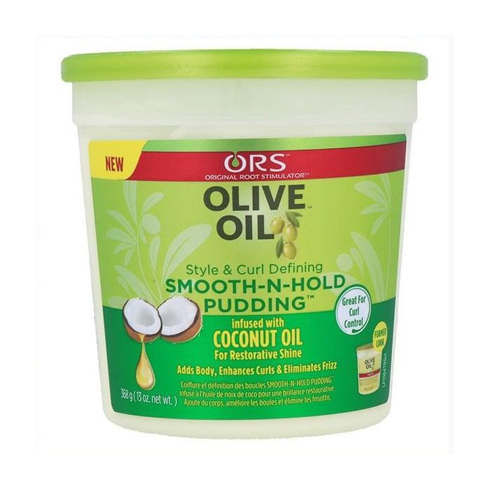 ORS Olive Oil Smooth-n-Hold Pudding 368 Ml - Pudding ligero para cabello hidratado y brillante