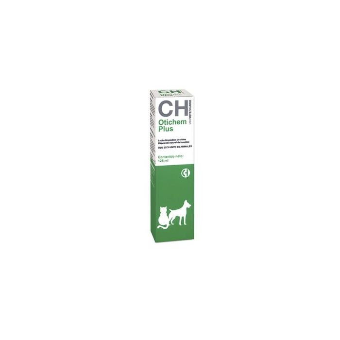 Otichem Plus 125 mL - Leche limpiadora de oídos para perros y gatos con aceite de Neem, tomillo y romero Otichem Plus 125 mL - Leche limpiadora de oídos para perros y gatos con aceite de Neem, tomillo y romero