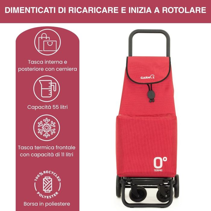 Carro de Compra Garmol 218TG360 TRA Rojo 3 Carro de Compra Garmol 218TG360 TRA Rojo 3