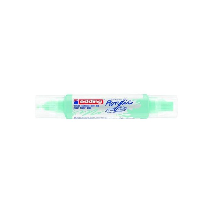 Marcador Acrylic Edding 5400 3D Doble Punta (2-3/5-10 Mm) Azul Pastel 5 unidades