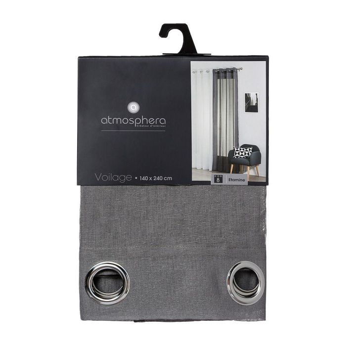 Atmosphera Visillo con ollao color visón 140 x 240 cm