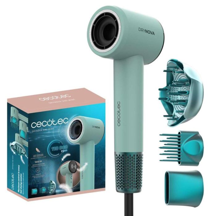 Secador de Pelo Cecotec DryNova 3in1 1600 W Menta 0 Secador de Pelo Cecotec DryNova 3in1 1600 W Menta 0