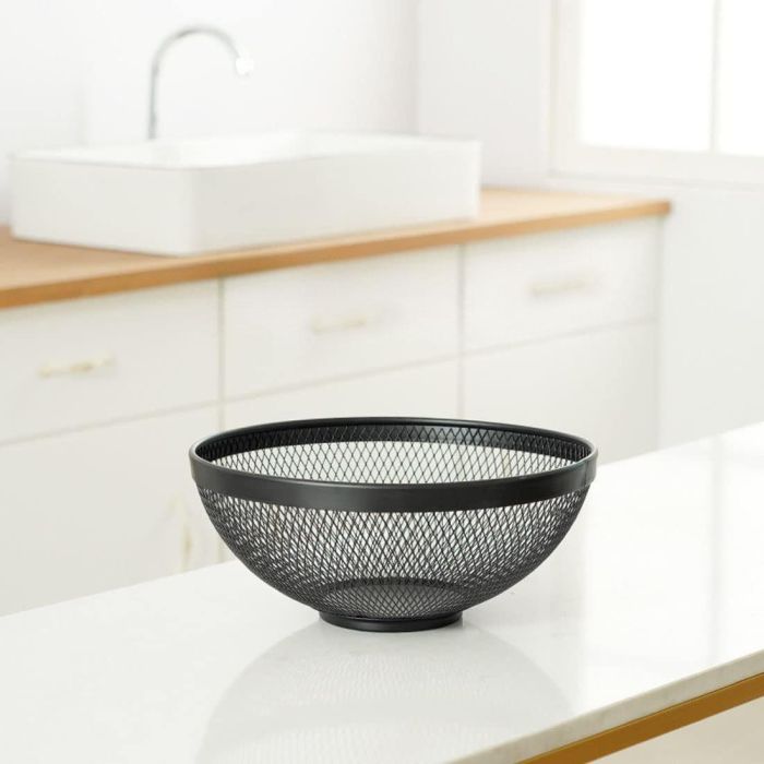 Cesta de metal para frutas Confortime 26x12.5 cm (12 Unidades) 2 Cesta de metal para frutas Confortime 26x12.5 cm (12 Unidades) 2