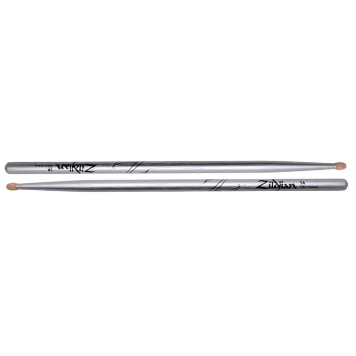 Baquetas Zildjian 5A Hickory Chroma Plata 0 Baquetas Zildjian 5A Hickory Chroma Plata 0