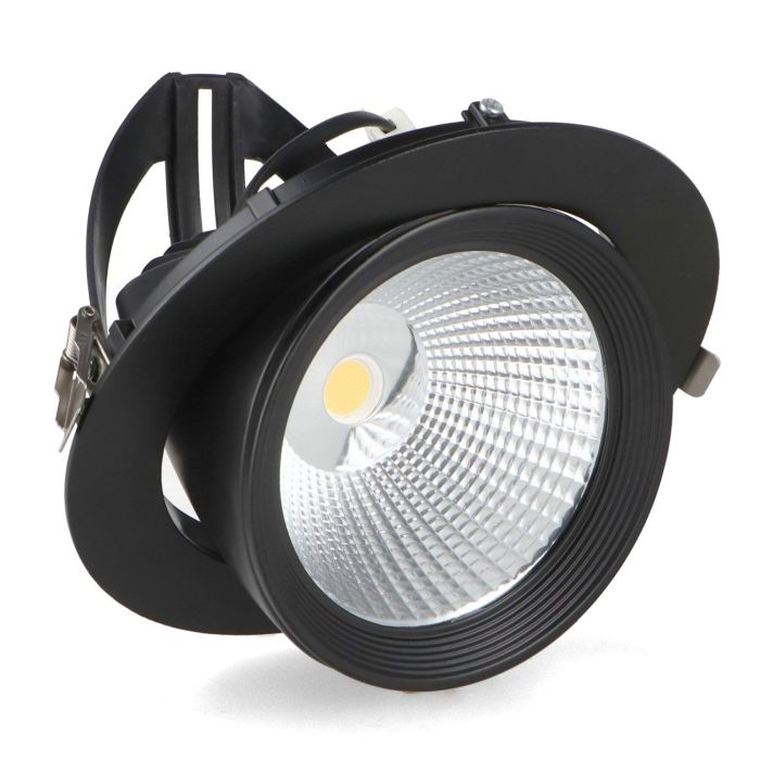 Foco Downlight LED 40W 4000Lm 4200ºK Orientable UGR17 50.000H Negro Foco Downlight LED 40W 4000Lm 4200ºK Orientable UGR17 50.000H Negro