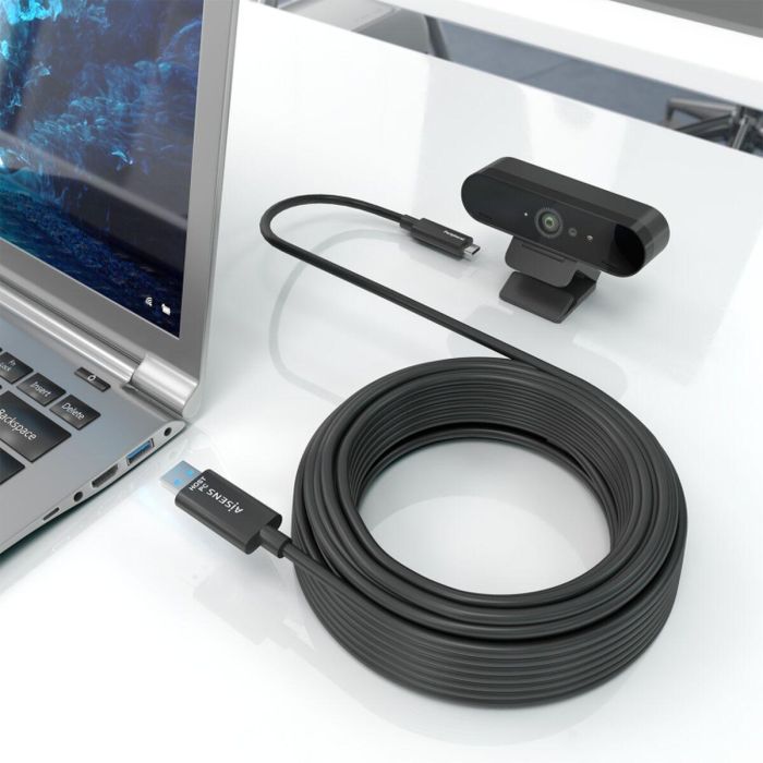 AISENS A157-0927 Cable USB Activo Óptico Híbrido USB 3.2 Gen 2 (10Gbps) USB-A a USB-C 40m Negro - Datos Unidireccional 6 AISENS A157-0927 Cable USB Activo Óptico Híbrido USB 3.2 Gen 2 (10Gbps) USB-A a USB-C 40m Negro - Datos Unidireccional 6