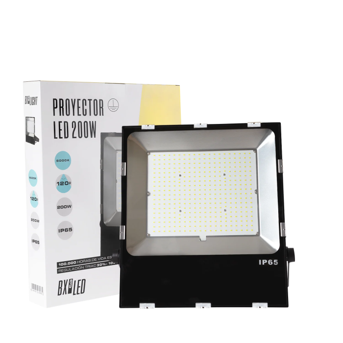 BX3 LIGHT Proyector LED Exterior Regulable TRIAC 200W IP65 6000K, Foco Alta Potencia para Exteriores, Ref: BX3-HVFL200WCPCW BX3 LIGHT Proyector LED Exterior Regulable TRIAC 200W IP65 6000K, Foco Alta Potencia para Exteriores, Ref: BX3-HVFL200WCPCW