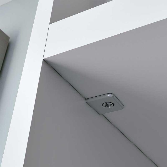 ITALIANA FERRAMENTA Pk2 Soportes Unión Estantes PEKA Excéntrica Enclavamiento Para Estantes 16mm Taladro Ø18mm Zincado Gris 1 ITALIANA FERRAMENTA Pk2 Soportes Unión Estantes PEKA Excéntrica Enclavamiento Para Estantes 16mm Taladro Ø18mm Zincado Gris 1