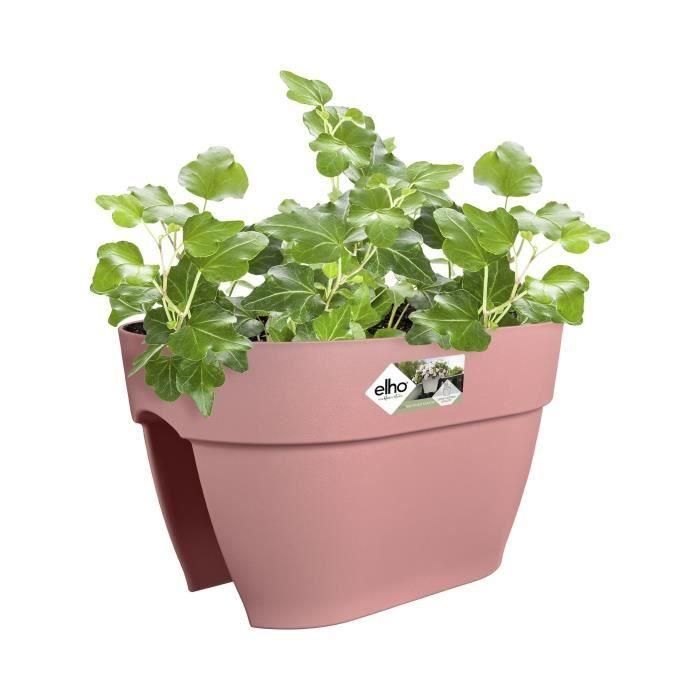 ELHO - Maceta - Vibia Campana Flower Bridge 40 - Dusty Pink - Balcón exterior - L 26 x W 39 x H 22 cm 2 ELHO - Maceta - Vibia Campana Flower Bridge 40 - Dusty Pink - Balcón exterior - L 26 x W 39 x H 22 cm 2