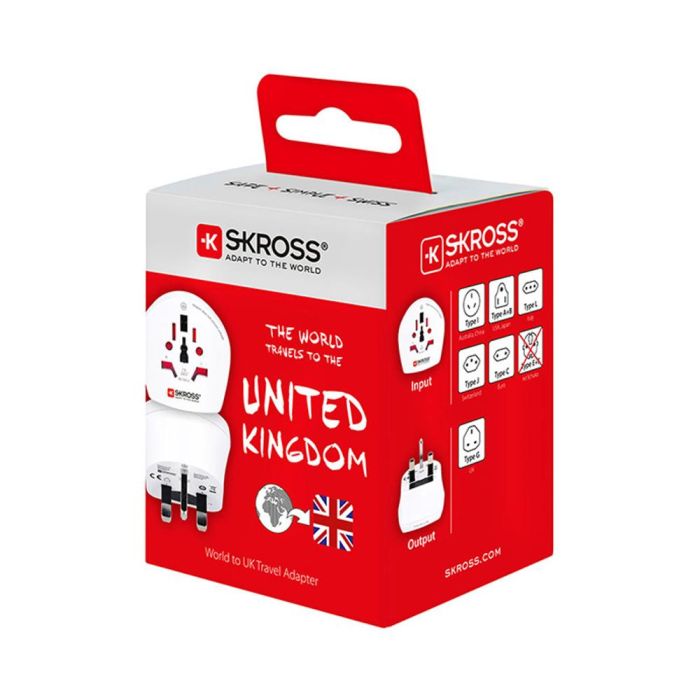 Skross Adaptador Mundial a Reino Unido 1500225-e Diseñado en Suiza para Equipos con Enchufes con y sin Tierra 3 Skross Adaptador Mundial a Reino Unido 1500225-e Diseñado en Suiza para Equipos con Enchufes con y sin Tierra 3