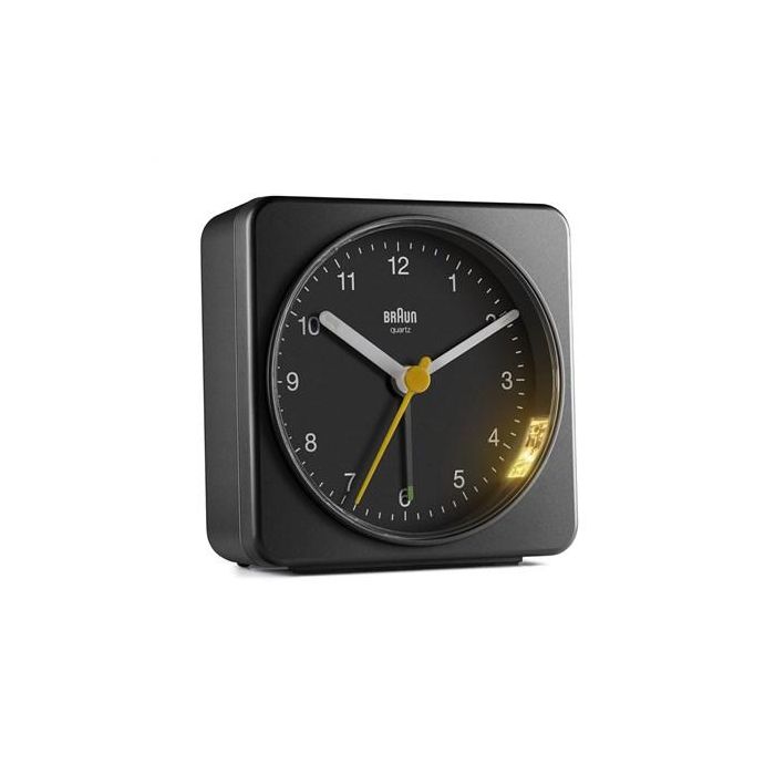 Braun BC-03-B Reloj Despertador Clásico Analógico Negro con Movimiento Silencioso y Alarma Creciente Braun BC-03-B Reloj Despertador Clásico Analógico Negro con Movimiento Silencioso y Alarma Creciente