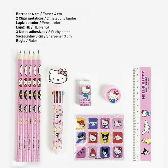Cerdá Set Papelería Escolar Hello Kitty con Eva 22x14x0.5 cm – Ideal para Niños +3 Años Color Rosa 8 Cerdá Set Papelería Escolar Hello Kitty con Eva 22x14x0.5 cm – Ideal para Niños +3 Años Color Rosa 8