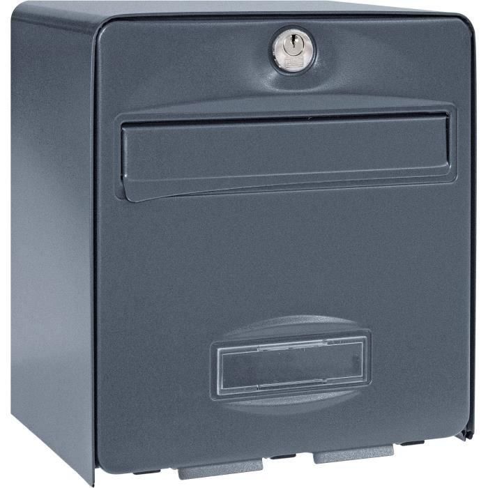 Box Burg Wachter Balthazar Mini 1 Puerta - Muro - Acero galvanizado - Apertura total - Antracita -Fabricada en Francia 1 Box Burg Wachter Balthazar Mini 1 Puerta - Muro - Acero galvanizado - Apertura total - Antracita -Fabricada en Francia 1