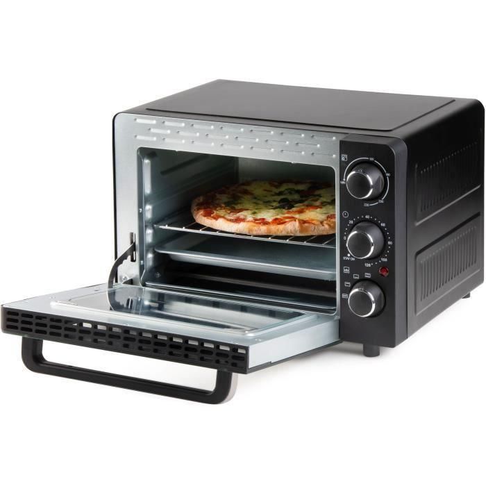 DOMO DO807GO mini horno para hornear y refrigerios - 20 L - negro - 1300 vatios - 3