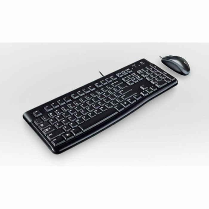 Teclado y Ratón Logitech Desktop MK120 USB Negro Italiano 4