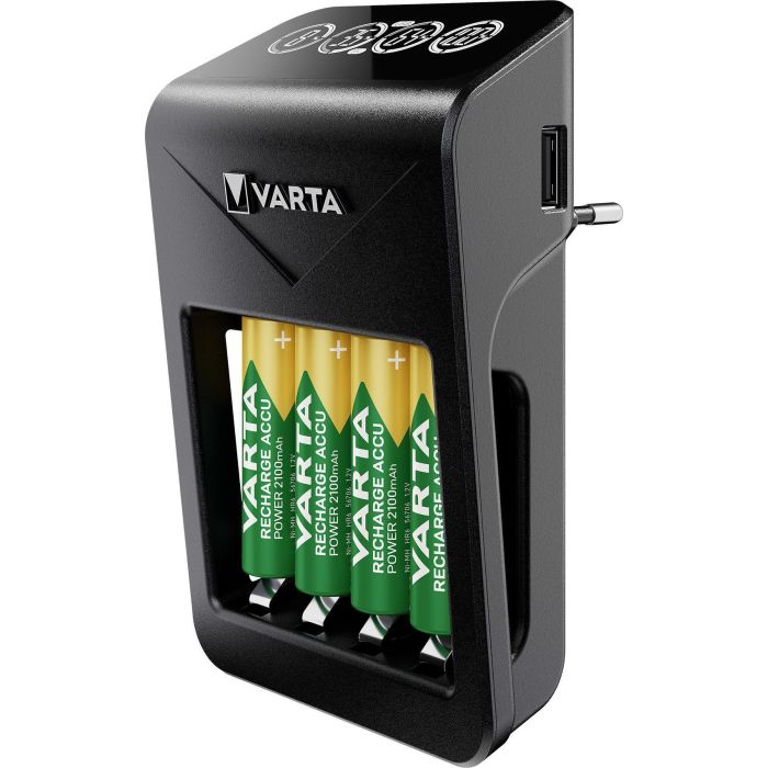Cargador + Pilas Recargables Varta LCD Plug Charger+ 200 mAh Cargador + Pilas Recargables Varta LCD Plug Charger+ 200 mAh
