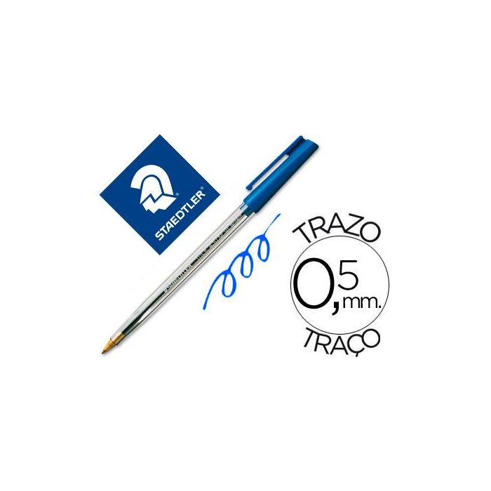 Bolígrafo Staedtler Stick 430 Azul (50 Unidades)