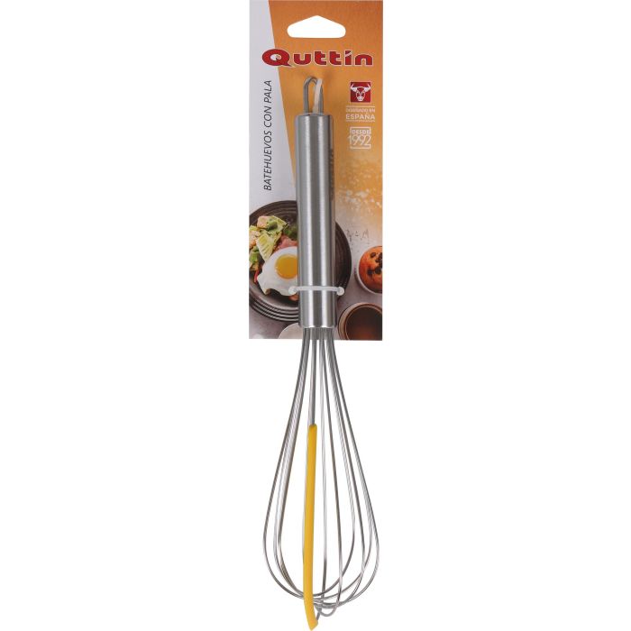Batehuevos de acero inoxidable con pala 26 cm - Quttin (12 Unidades) 1 Batehuevos de acero inoxidable con pala 26 cm - Quttin (12 Unidades) 1