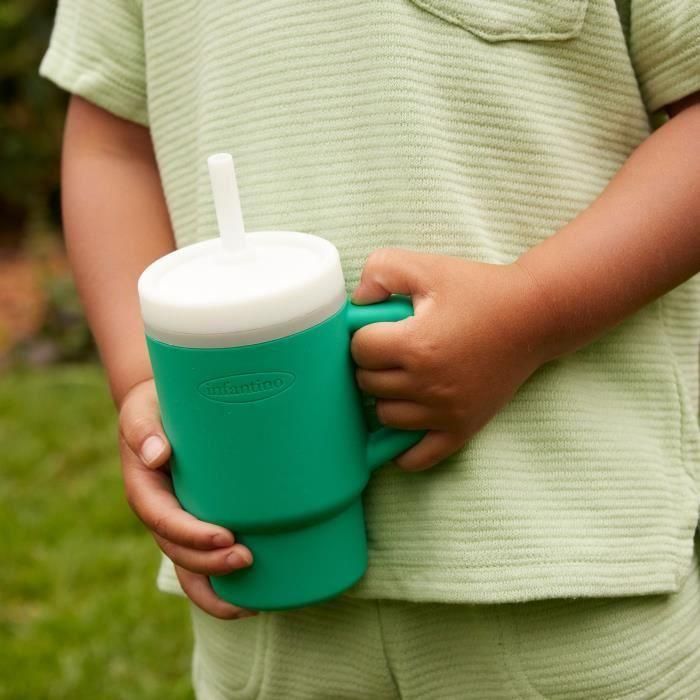 Mi primera taza - INFANTINO - Silicona - Verde abeto 3 Mi primera taza - INFANTINO - Silicona - Verde abeto 3